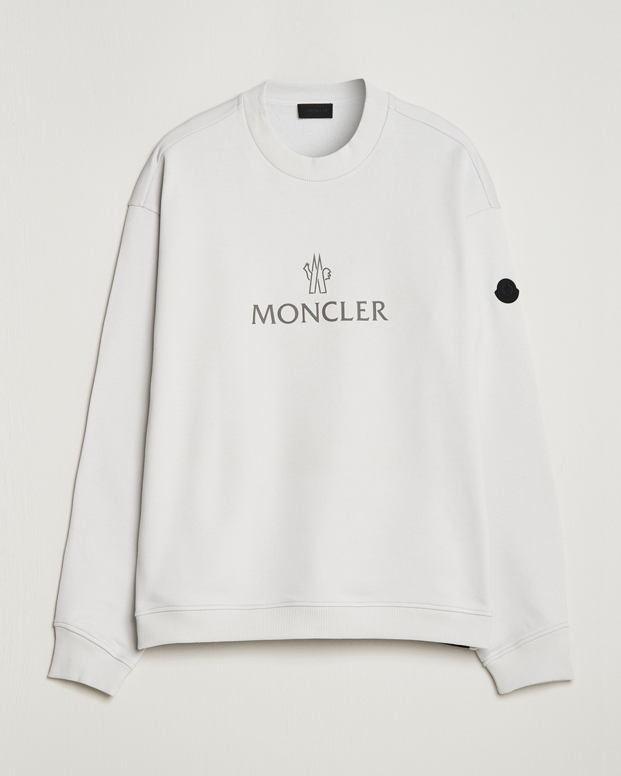 Herren | | Moncler | Lettering Logo Sweatshirt White