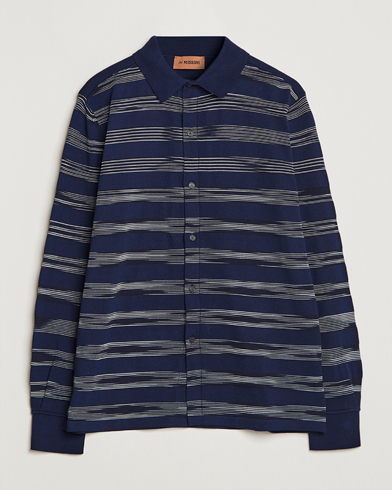Herren | Overshirts | Missoni | Space Dye Knitted Shirt Black/Navy