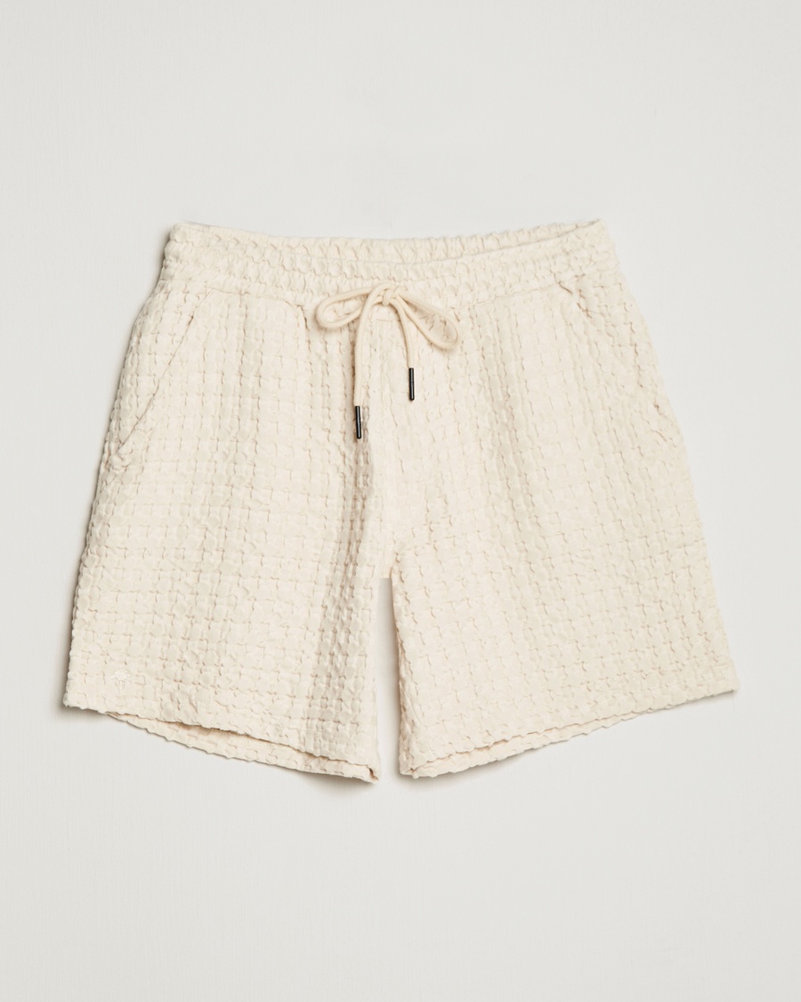  Porto Waffle Shorts Ecru