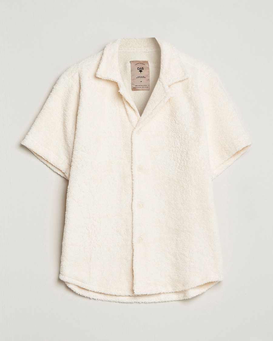 Herren | Kurzarmhemden | OAS | Cuba Ruggy Shirt Off White