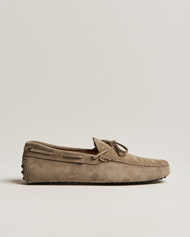 Herren | Mokassin | Tod's | Laccetto Gommino Carshoe Taupe Suede