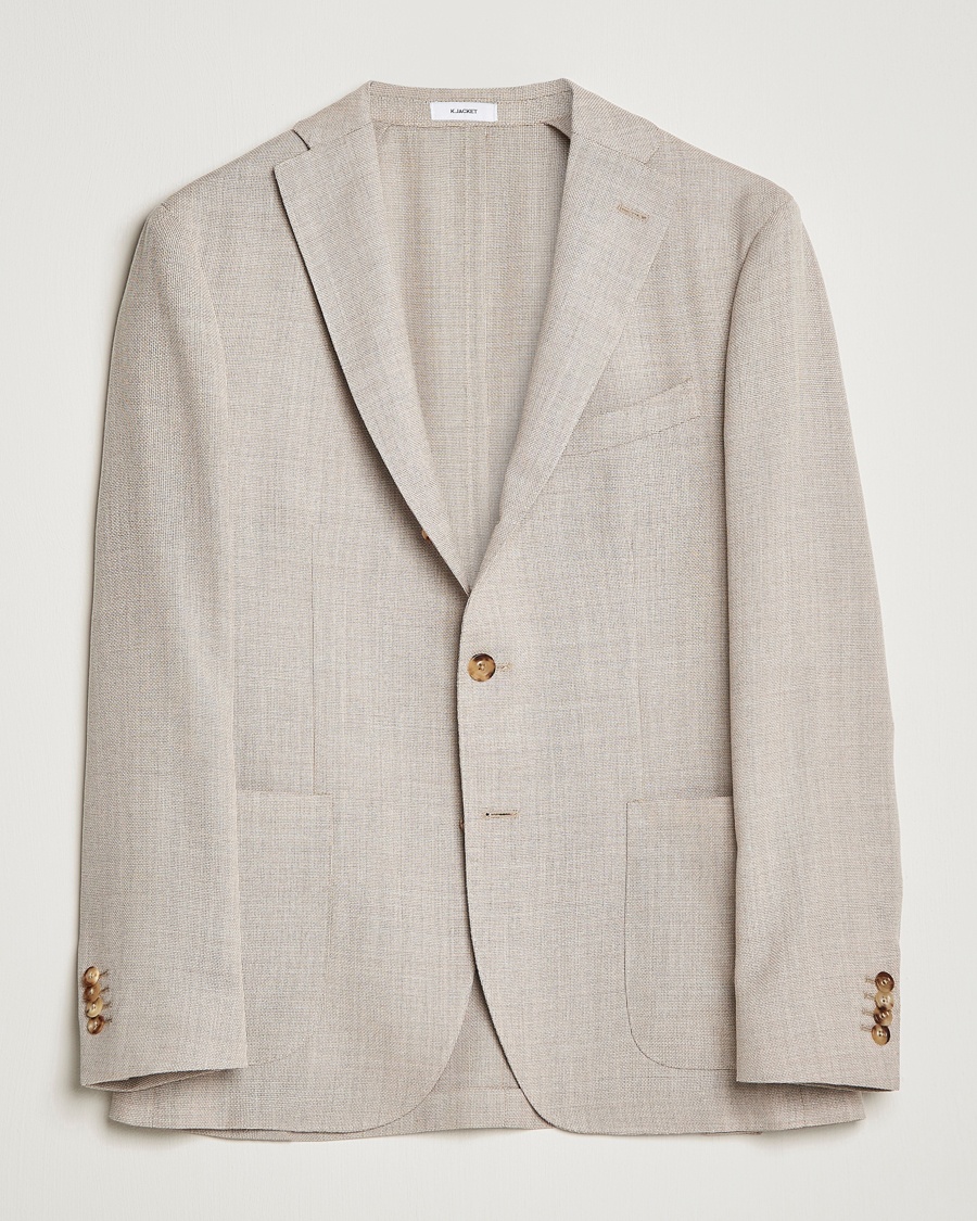 Herren | | Boglioli | K Jacket Wool Hopsack Blazer Beige