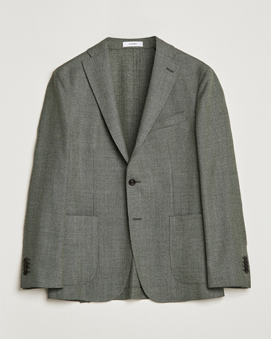 Herren | Wollsakko | Boglioli | K Jacket Wool Hopsack Blazer Sage Green