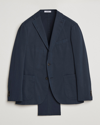 Herren | Anzüge | Boglioli | K Jacket Cotton Stretch Suit Navy