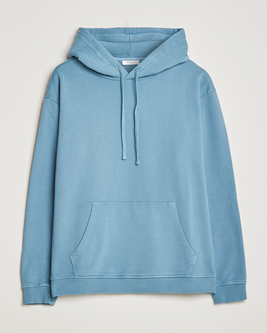 Herren | | Boglioli | Hooded Sweater Dusty Blue