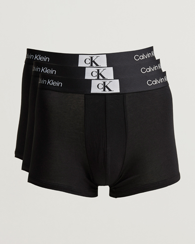 Herren | Slips | Calvin Klein | Cotton Stretch Trunk 3-pack Black