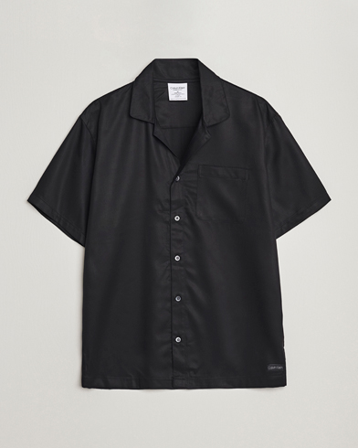 Herren | Calvin Klein | Calvin Klein | Lyocell Short Sleeve Loungewear Shirt Black