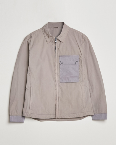 Herren | Ten c | Ten c | Garment Dyed Nylon Jacket Light Grey