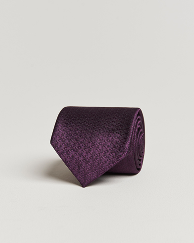 Herren | Zegna | Zegna | Monogram Silk Tie Dark Purple