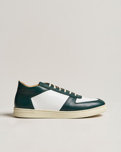 Herren | Skandinavische spezialisten | C.QP | Cingo Leather Sneaker White/Bottle Green