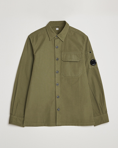 Herren | Overshirts | C.P. Company | Cotton Rip Stop Overshirt Green