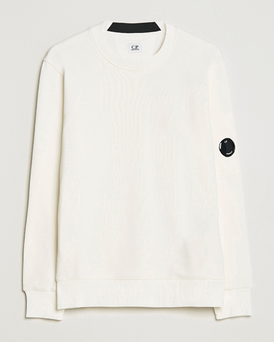 Herren |  | C.P. Company | Diagonal Raised Fleece Lens Sweatshirt White