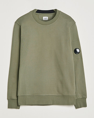 Herren | C.P. Company | C.P. Company | Diagonal Raised Fleece Lens Sweatshirt Olive