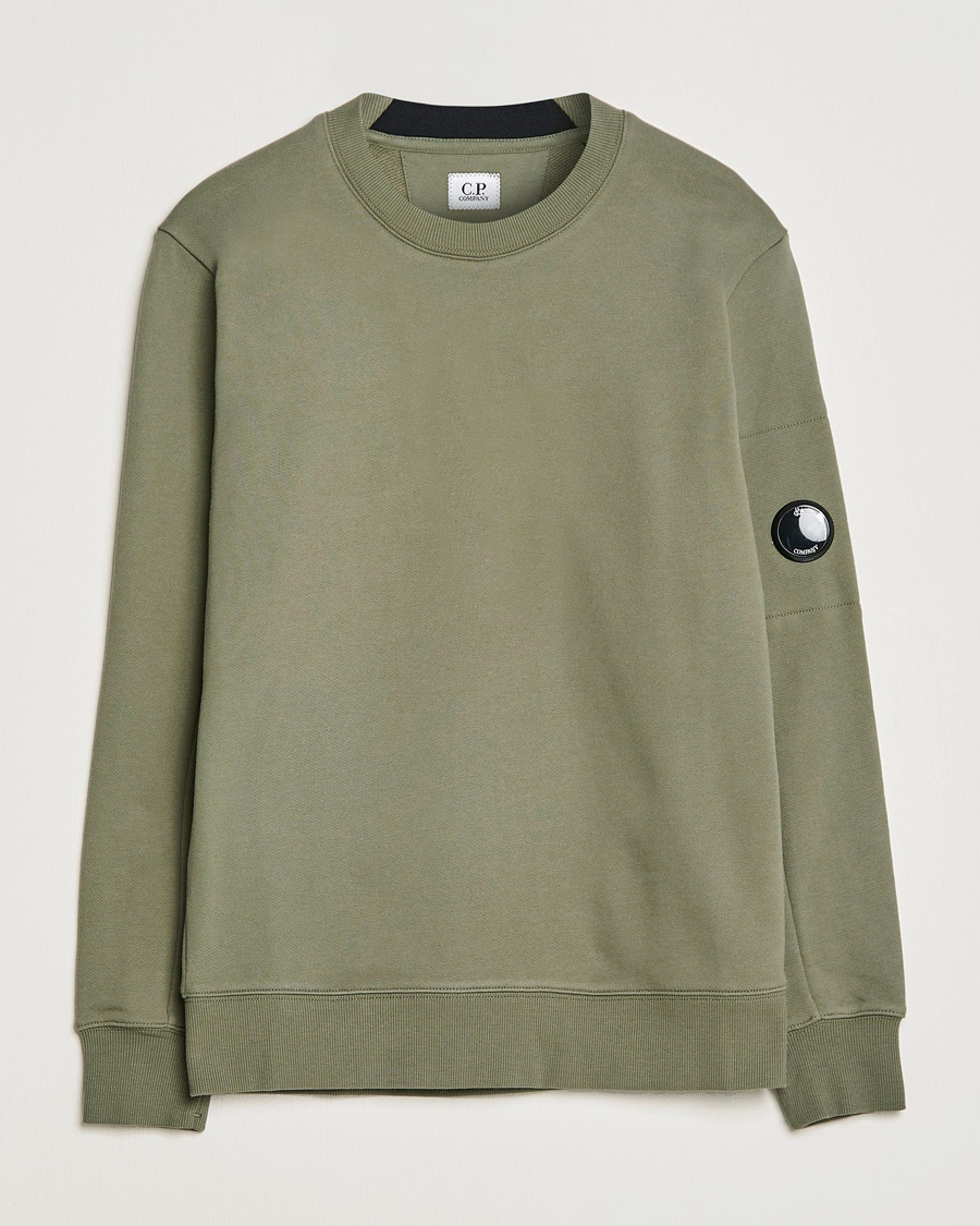 Herren | | C.P. Company | Diagonal Raised Fleece Lens Sweatshirt Olive