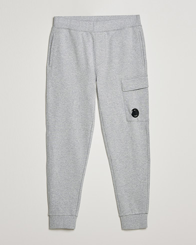 Herren | Joggpants | C.P. Company | Diagonal Raised Fleece Lens Sweatpants Grey