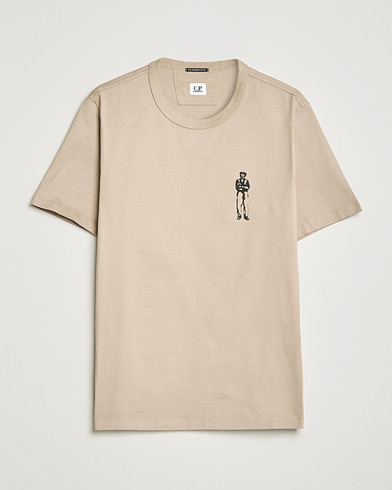 Herren | C.P. Company | C.P. Company | Heavy Mercerized Cotton Printed Logo T-Shirt Sand