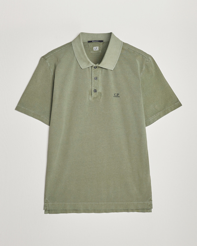 Herren | Kleidung | C.P. Company | Old Dyed Cotton Jersey Polo Olive