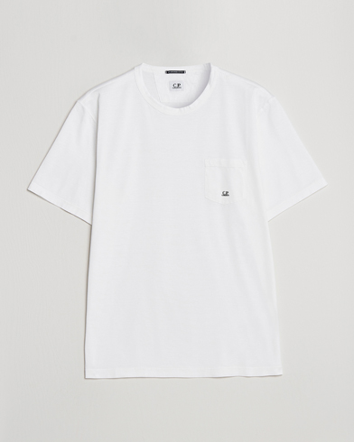 Herren | Weiße T-Shirts | C.P. Company | Mercerized Cotton Pocket T-Shirt White