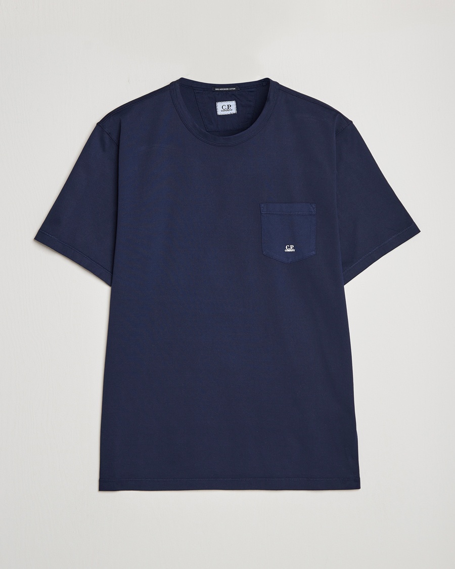 Herren | | C.P. Company | Mercerized Cotton Pocket T-Shirt Navy