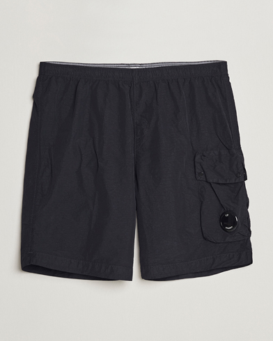 Herren | Cargoshorts | C.P. Company | Flatt Nylon Garment Dyed Shorts Black