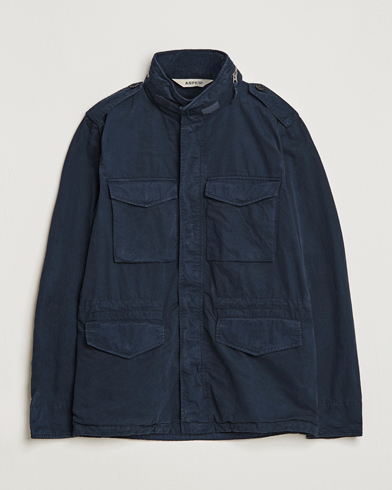 Herren | Klassische Jacken | Aspesi | Cotton Field Jacket Navy