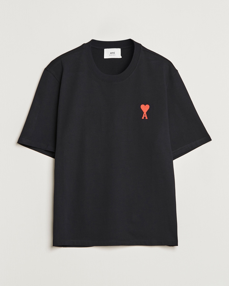 Herren | | AMI | Big Heart Short Sleeve T-Shirt Black