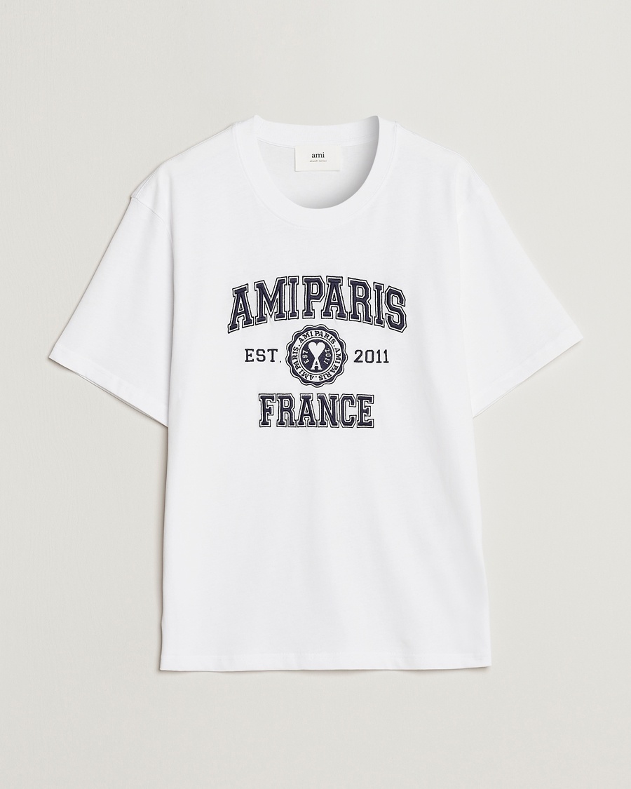 Herren | | AMI | Paris College T-Shirt White