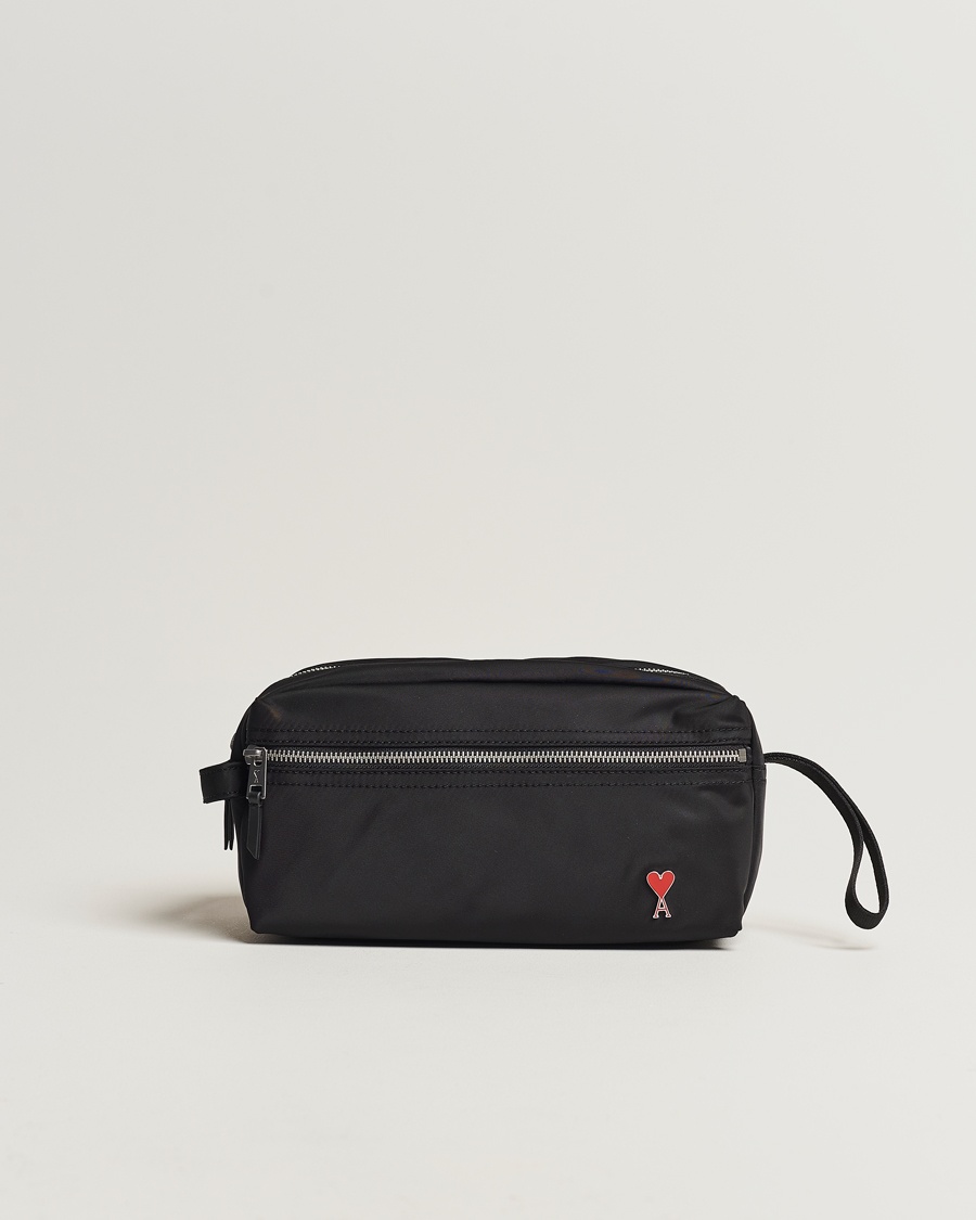 Herren | | AMI | Heart Logo Wash Bag Black