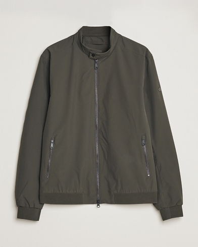Herren |  | Scandinavian Edition | Plain Waterproof Jacket Dark Olive