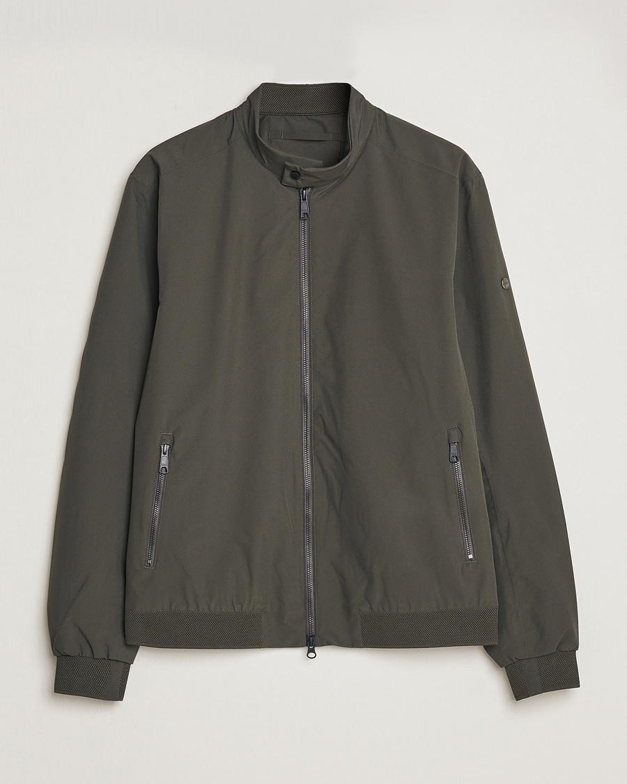 Herren | Scandinavian Edition | Scandinavian Edition | Plain Waterproof Jacket Dark Olive