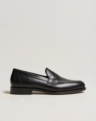 Herren | Schuhe | Loake 1880 | Hornbeam Eco Penny Loafer Black Calf