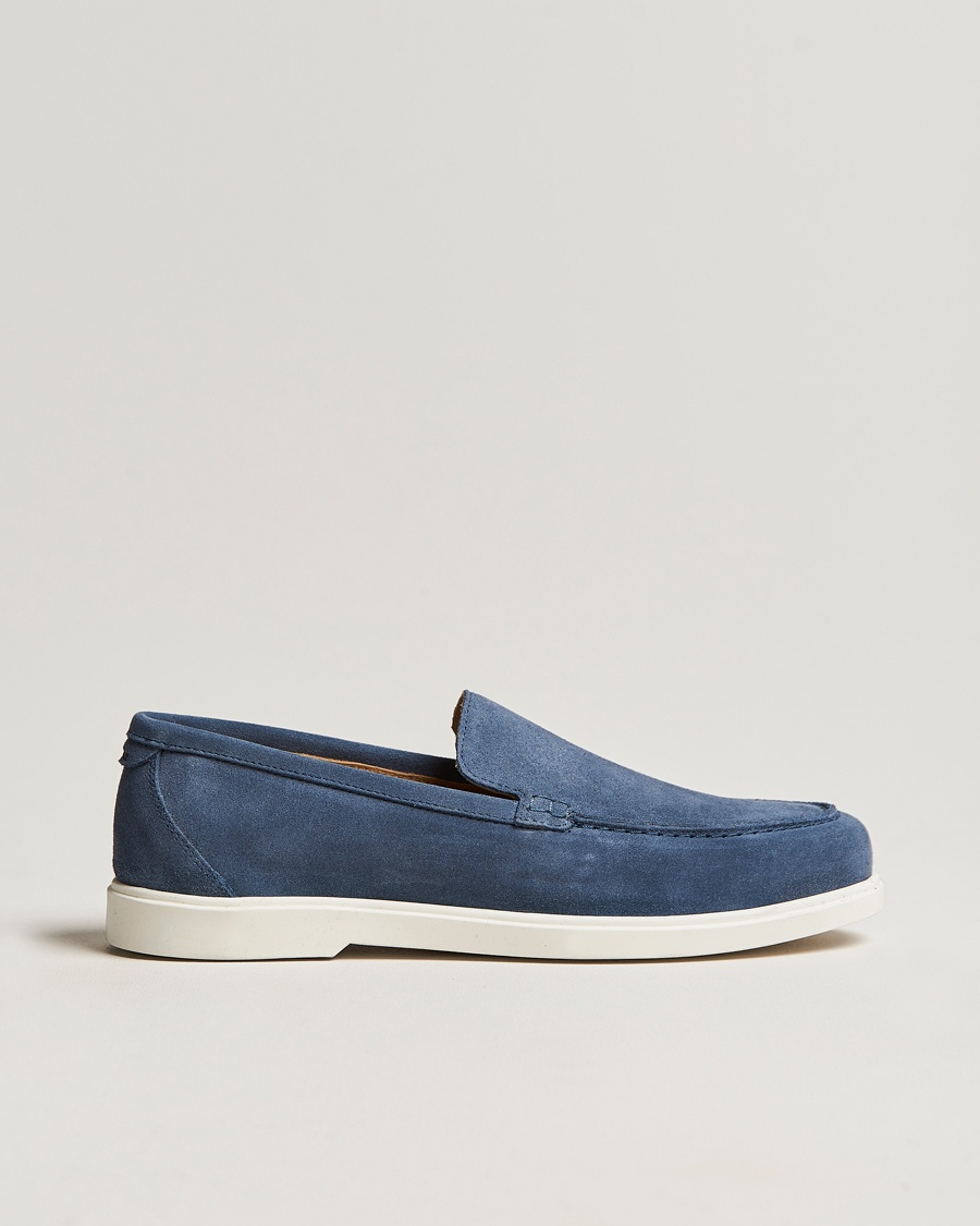 Loake Shoemakers Tuscany Suede Loafer Denim – Blau