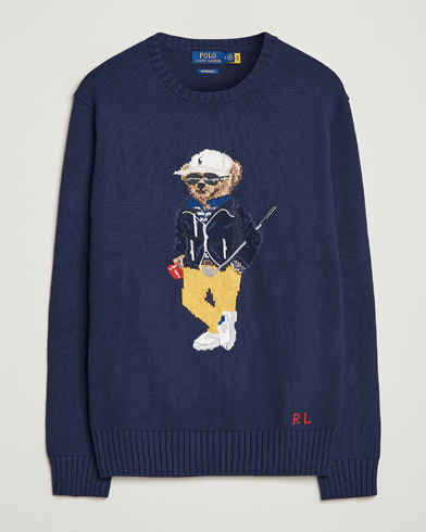 Herren | Strickpullover | Polo Ralph Lauren Golf | Cotton Bear Knitted Sweater French Navy