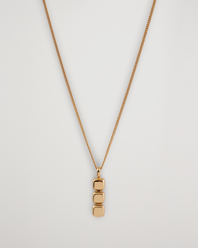 Herren | Tom Wood | Tom Wood | Mini Cushion Pendant Necklace Gold