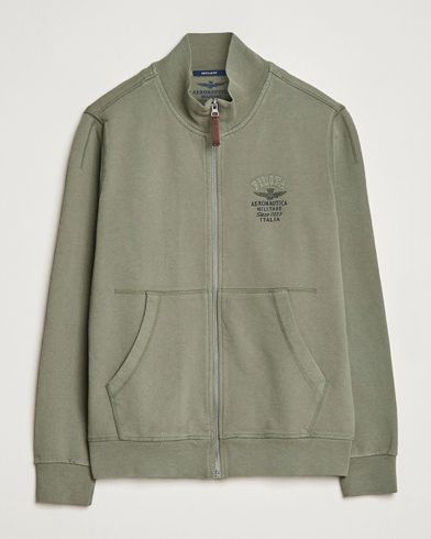 Herren |  | Aeronautica Militare | Full Zip Sweater Green