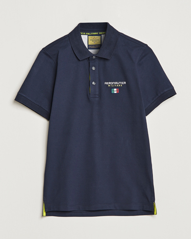 Herren | Poloshirt | Aeronautica Militare | Stretch Cotton Polo Navy Blue