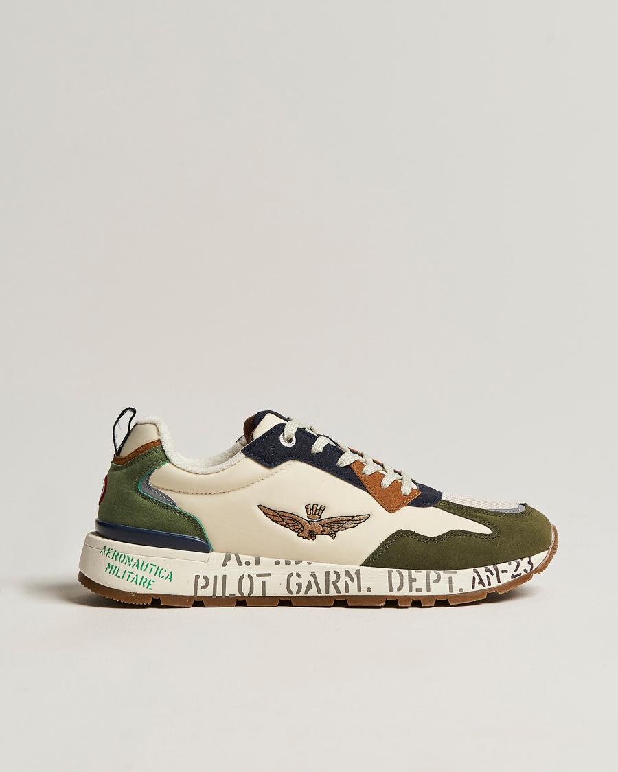 Herren | | Aeronautica Militare | Running Sneakers Light Green