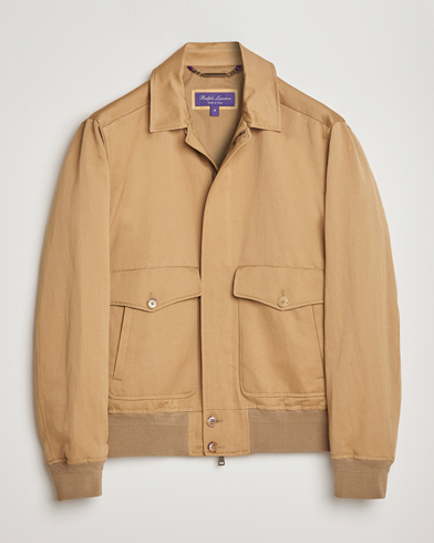 Herren | Overshirts | Ralph Lauren Purple Label | Harrington Jacket Icon Khaki