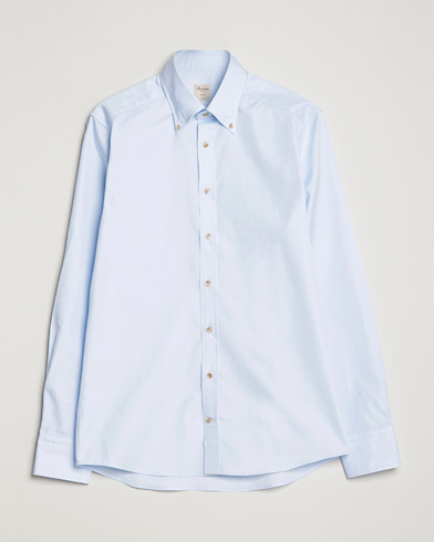 Herren |  | Stenströms | Slimline Button Down Pinpoint Oxford Shirt Blue