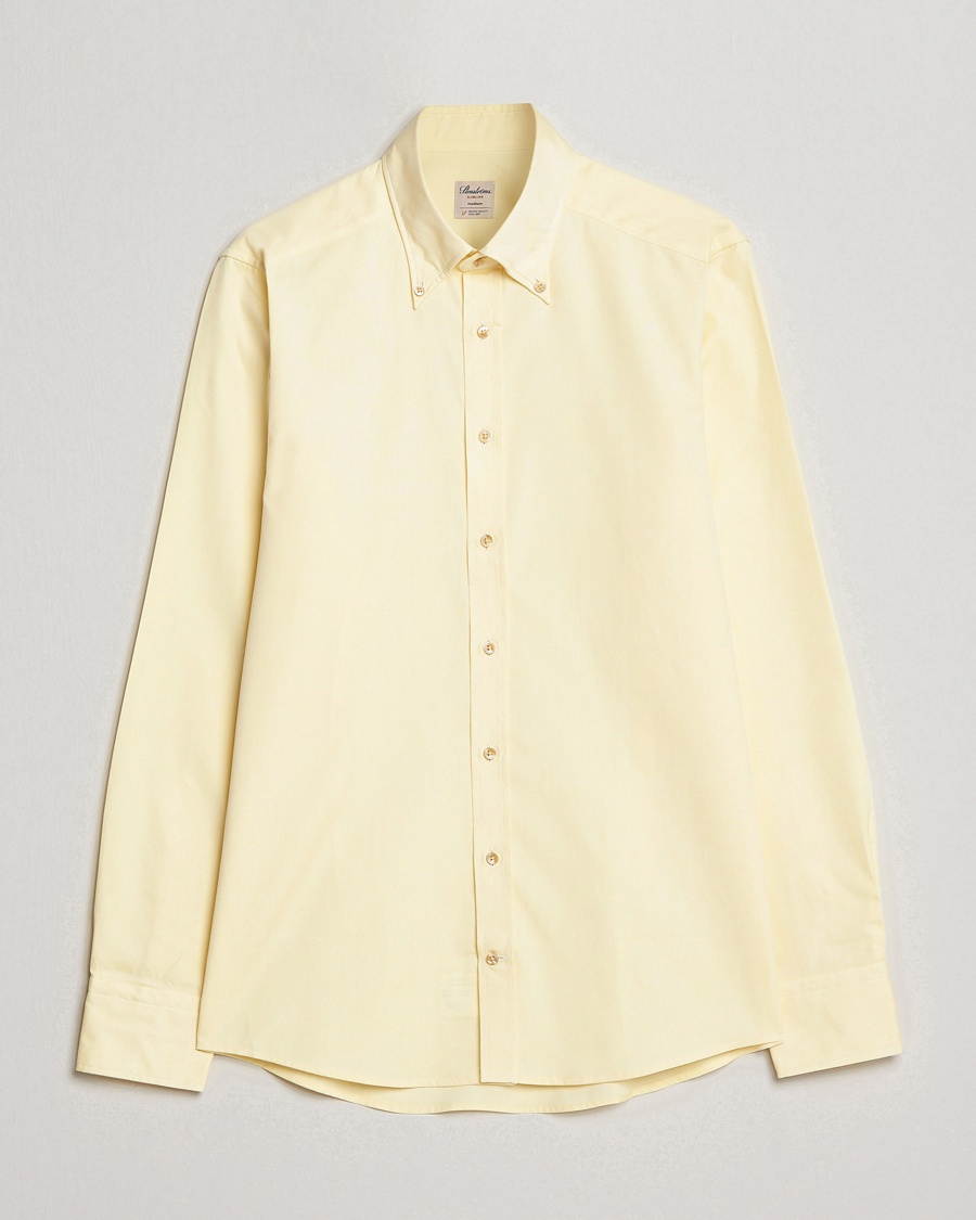  Slimline Button Down Pinpoint Oxford Shirt Yellow
