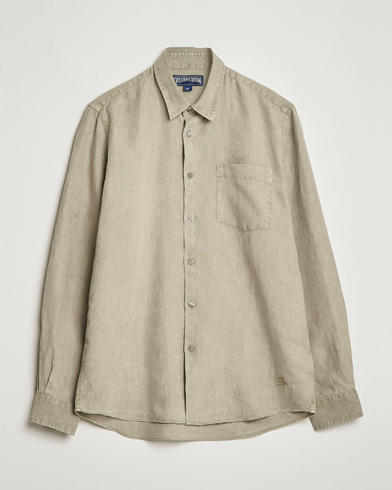 Herren | Vilebrequin | Vilebrequin | Caroubis Linen Shirt Ecalyptus