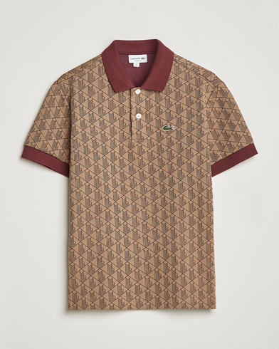 Herren |  | Lacoste | Classic Fit Monogram Polo Viennese/Expresso