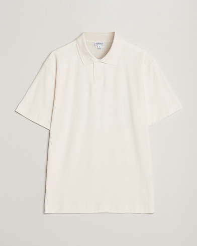 Herren |  | Sunspel | Towelling Polo Shirt Archive White
