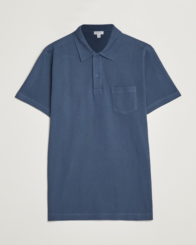 Herren |  | Sunspel | Riviera Polo Shirt Shale Blue
