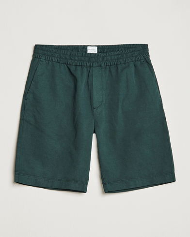 Herren |  | Sunspel | Cotton/Linen Drawstring Shorts Seaweed
