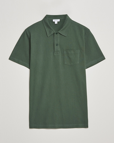 Herren |  | Sunspel | Riviera Polo Shirt Dark Green