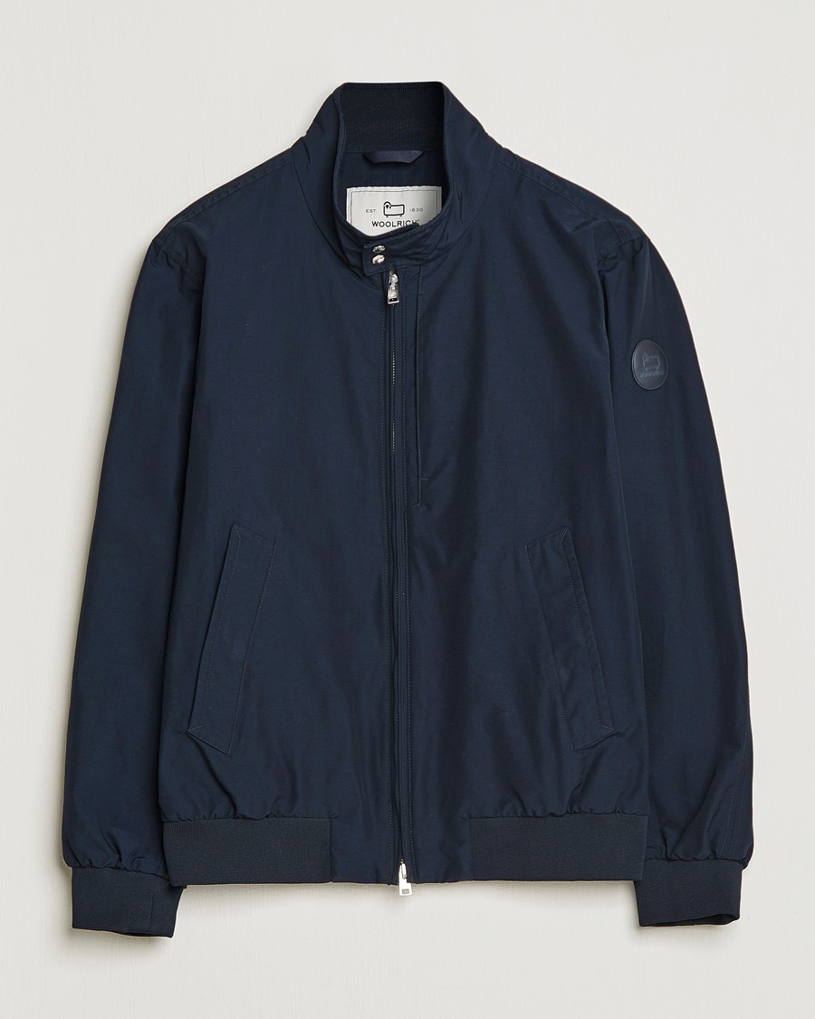 Herren | | Woolrich | Cruiser Eco Cotton Bomber Jacket Melton Blue