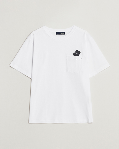 Herren |  | Lardini | Fiore Tasca Printet Logo T-Shirt White