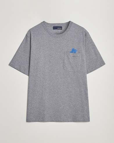 Herren |  | Lardini | Fiore Tasca Printet Logo T-Shirt Grey