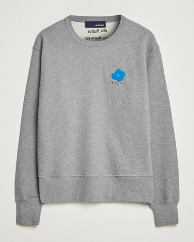 Herren |  | Lardini | Cotton Embroidery Logo Sweatshirt Grey